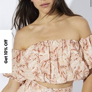 Mink pink Kara off the shoulder